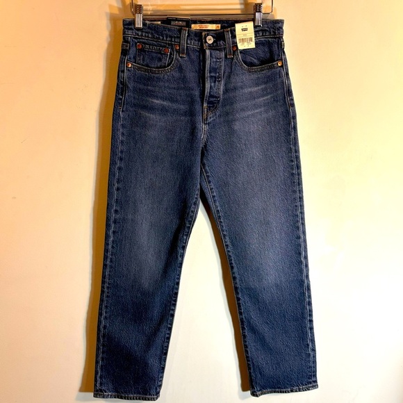 LEVI’S Sz 26 x 26 Jeans Wedgie Straight Vintage I spired Style High Waisted NEW - Picture 2 of 13